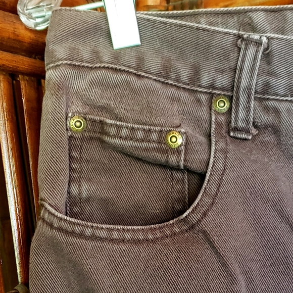 EDDIE BAUER High-Waisted VTG Jeans Relaxed Fit - Soft Brown - Size 14 - EVC - Picture 6 of 10